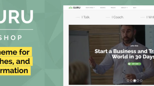 GuruBlog – WordPress Theme for Online Business